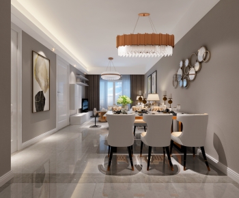 Simple European Style Dining Room-ID:113699489