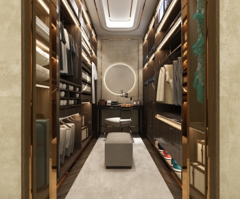 Modern Clothes Storage Area-ID:629925019