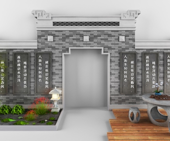 New Chinese Style Landscape Wall-ID:581933022