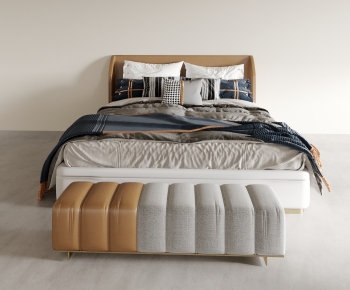 Modern Double Bed-ID:120832926