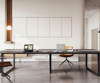 Modern Office Desk And Chair-ID:762351996