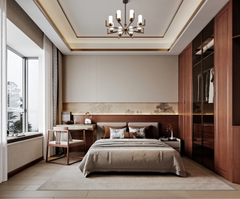 New Chinese Style Bedroom-ID:105092058