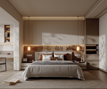 New Chinese Style Bedroom-ID:135135899