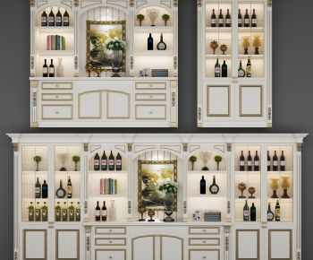 European Style Wine Cabinet-ID:228074074