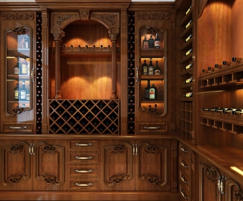 European Style Wine Cabinet-ID:632899055