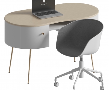 Modern Office Desk And Chair-ID:497232914