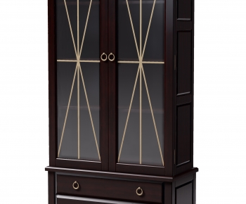 Simple European Style Wine Cabinet-ID:138130906