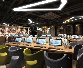 Industrial Style Internet Cafe-ID:471035006