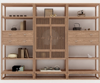 New Chinese Style Bookcase-ID:540666103