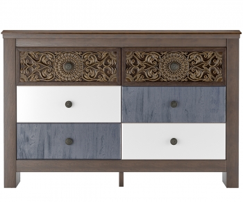 Southeast Asian Style Side Cabinet-ID:385159971