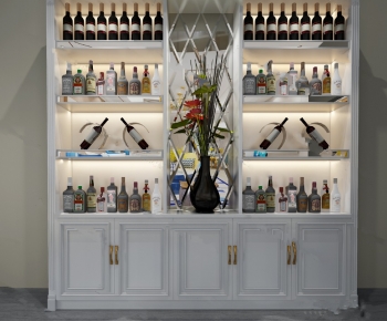 European Style Wine Cabinet-ID:216872932