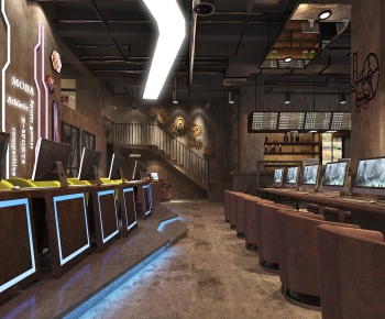 Industrial Style Internet Cafe-ID:853616957