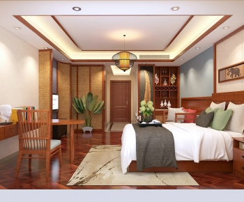 Southeast Asian Style Bedroom-ID:941777949