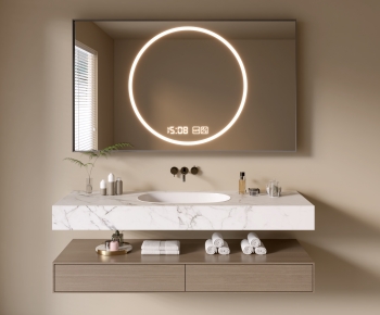 Modern Bathroom Cabinet-ID:437666891