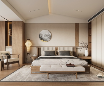 New Chinese Style Bedroom-ID:612529041