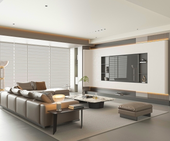 Modern A Living Room-ID:671417005