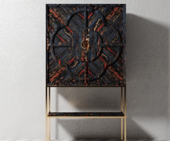 New Chinese Style Side Cabinet-ID:987399104