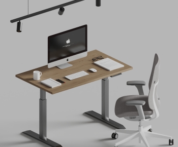 Modern Office Desk And Chair-ID:577321195