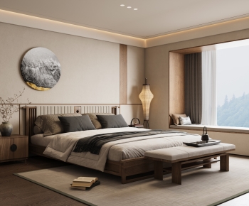 New Chinese Style Bedroom-ID:983870982