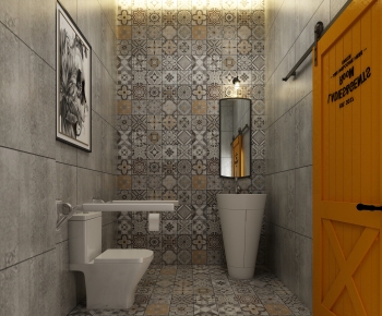 Industrial Style Public Toilet-ID:485053068