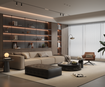 Modern A Living Room-ID:671946053