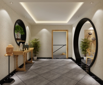 New Chinese Style Hallway-ID:442482958