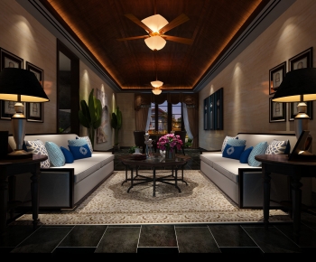 Southeast Asian Style A Living Room-ID:642817978