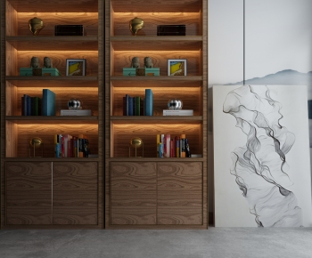 New Chinese Style Bookcase-ID:241707097