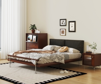 Modern Double Bed-ID:895216944