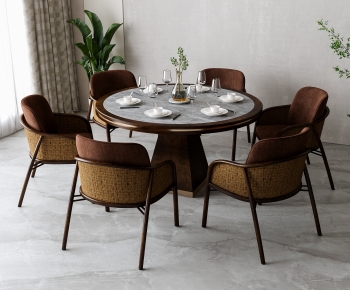 Modern Dining Table And Chairs-ID:101990757