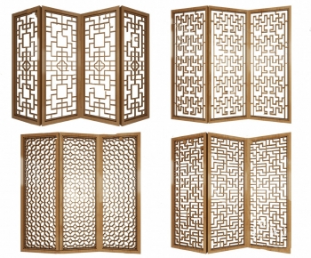 New Chinese Style Wooden Screen Partition-ID:946362026