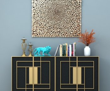 New Chinese Style Entrance Cabinet-ID:758291016