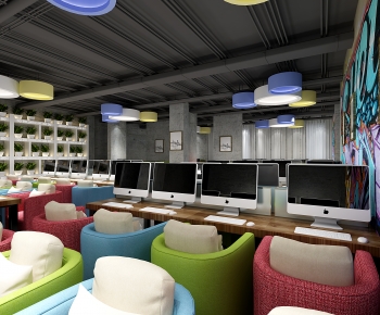 Industrial Style Internet Cafe-ID:931237941