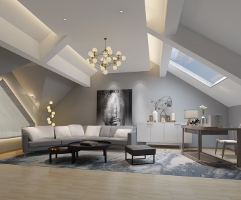 Nordic Style A Living Room-ID:480201962