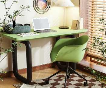 Modern Computer Desk And Chair-ID:247747904