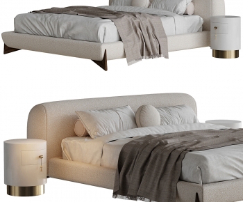 Modern Double Bed-ID:812608966