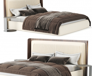 Modern Double Bed-ID:729036092