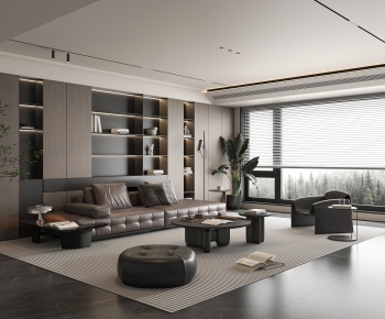 Modern A Living Room-ID:537235985