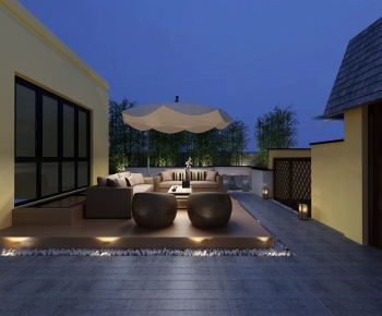 New Chinese Style Courtyard/landscape-ID:483748953