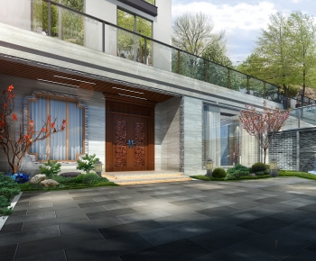 New Chinese Style Courtyard/landscape-ID:698872094