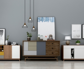 Nordic Style Side Cabinet-ID:261064057