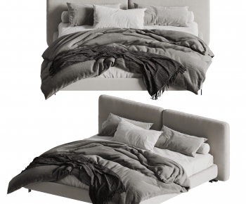 Modern Double Bed-ID:258757117