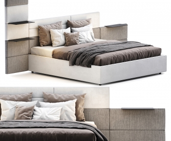 Modern Double Bed-ID:768859432