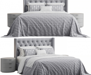 Modern Double Bed-ID:565897942