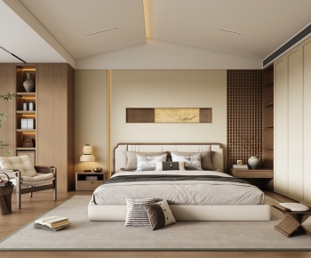 New Chinese Style Bedroom-ID:728760009