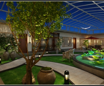 New Chinese Style Courtyard/landscape-ID:152977946