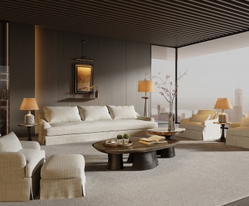 Modern A Living Room-ID:593309446