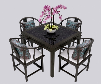 New Chinese Style Dining Table And Chairs-ID:479433066