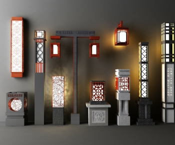 New Chinese Style Outdoor Light-ID:763386019