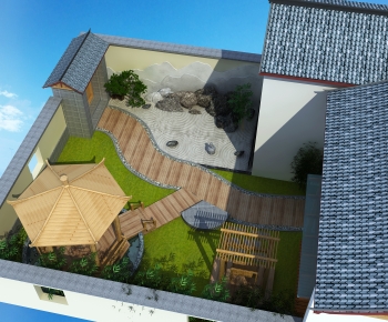 New Chinese Style Courtyard/landscape-ID:649341119